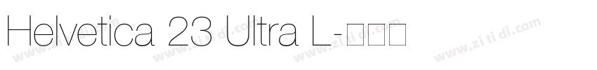Helvetica 23 Ultra L字体转换